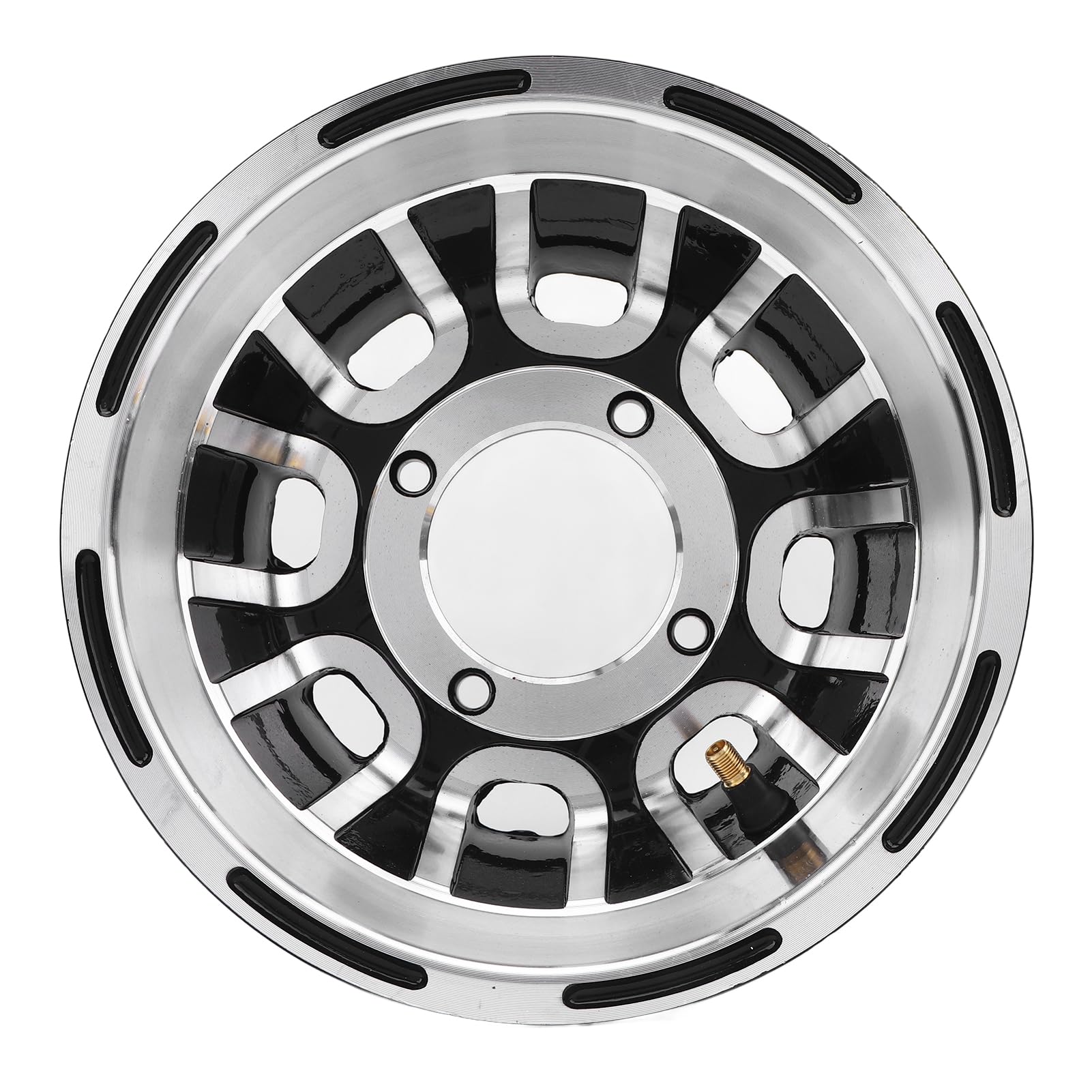 Naroote 8-calowa Felga do Quada, Zapasowe Koło ze Stopu Aluminium o Stylowym Wyglądzie i Zwiększonej Wydajności, Idealne do Gokarta na Wózku Quadowym