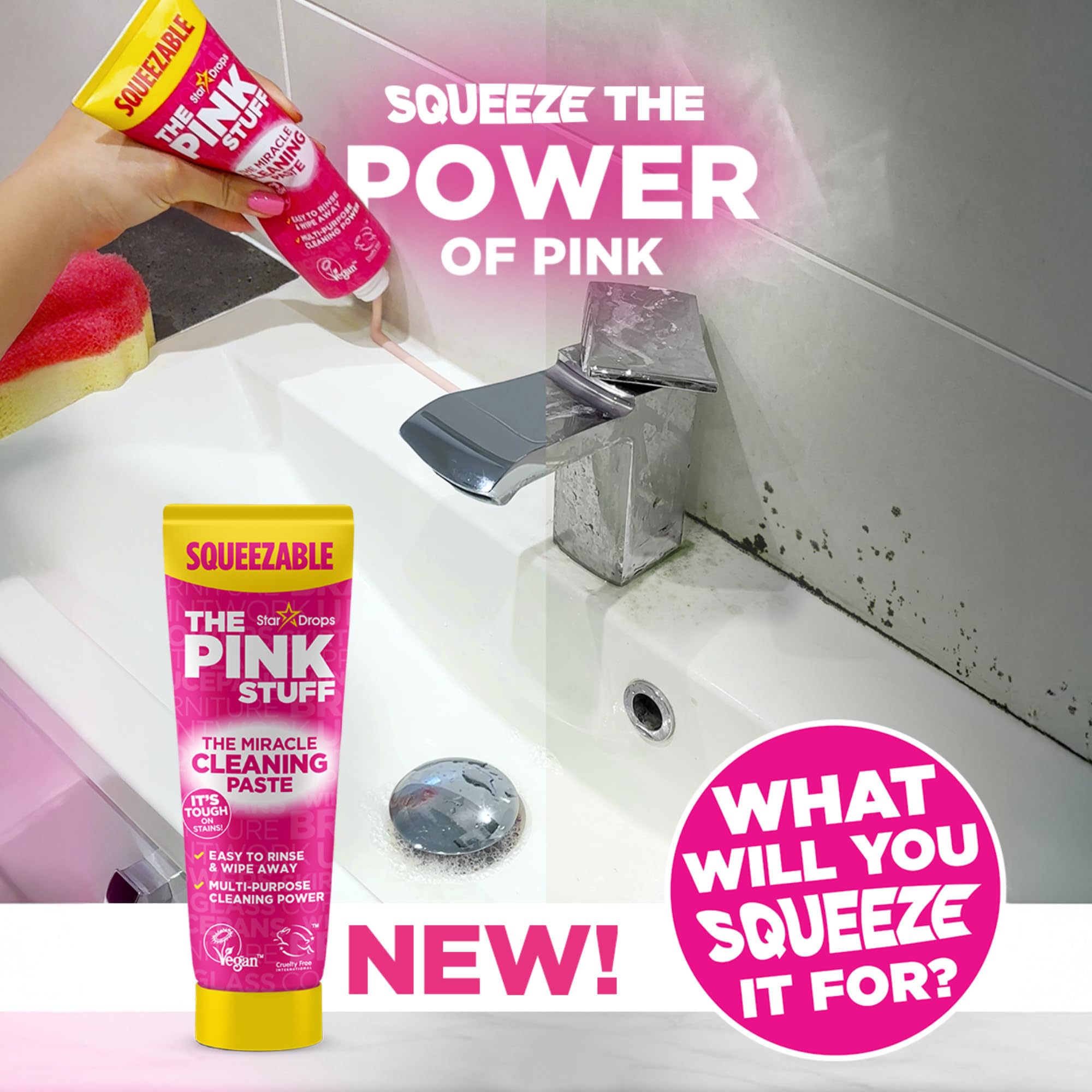 Amazon.com: The Pink Stuff The Miracle Squeezable Cleaning Paste