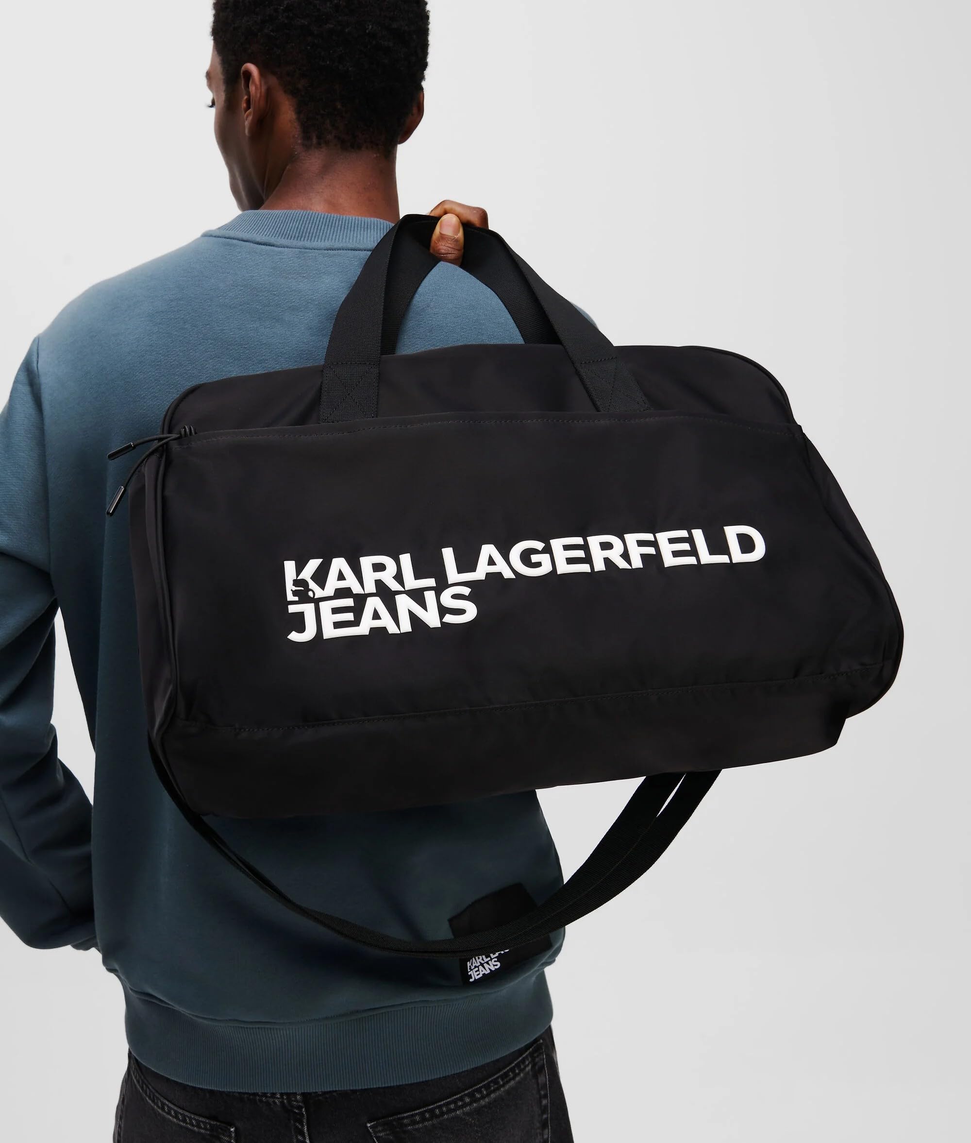 Karl Lagerfeld Jeans Homme Nylon Gymbag Black One Size