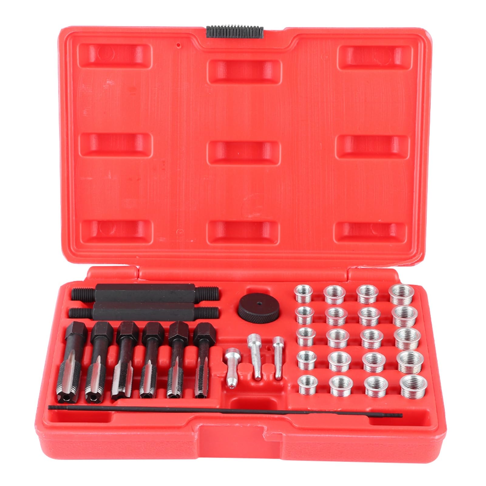 Overseas 33pcs Glow Plug Thread Repair Kit Tap Insert Driver Guide Pin Thread In - Foto 5