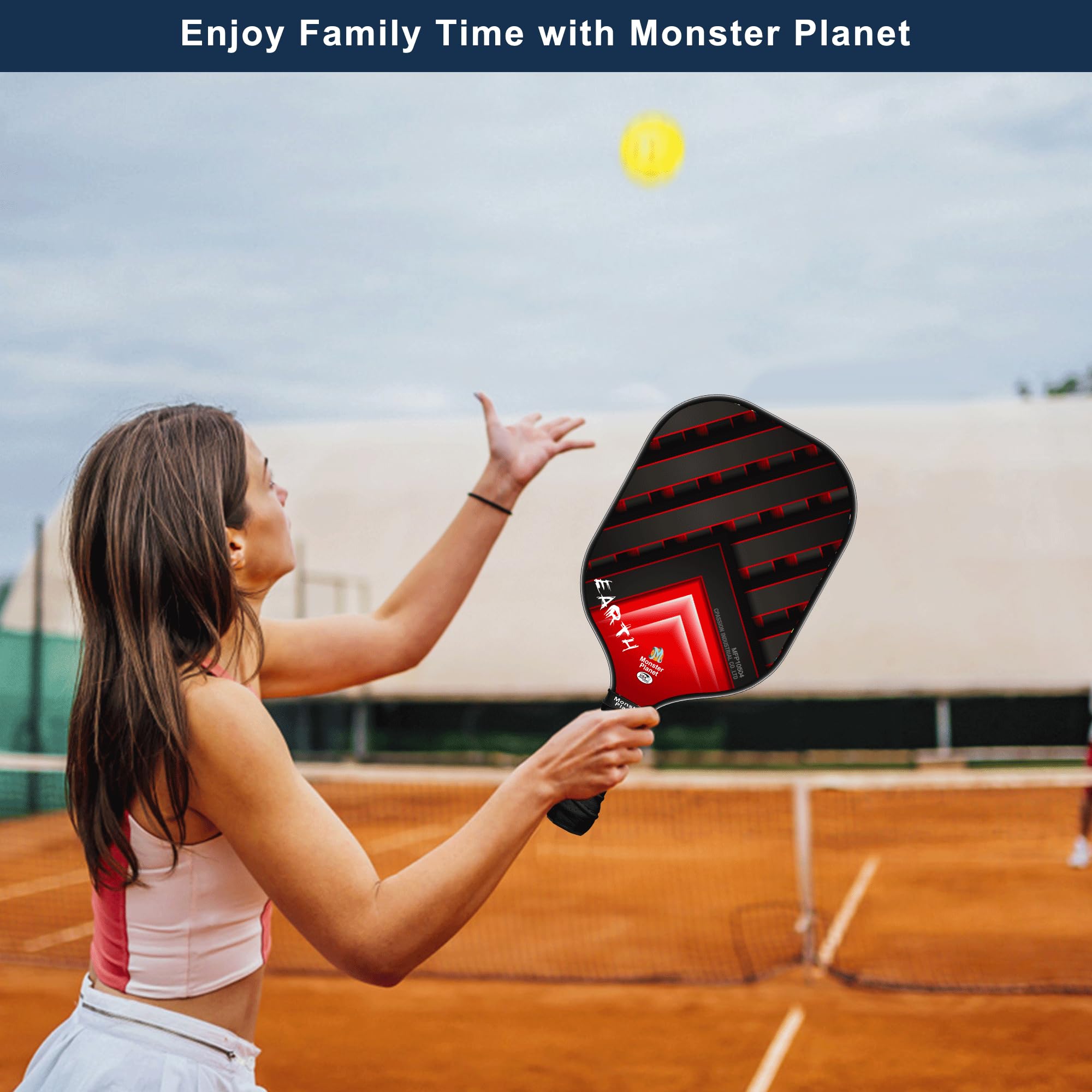 Pickleball-Paddel-Set USAPA-zugelassen – 2 Schläger, 4 Bälle, Tasche – Carbonfaser-Oberfläche, Für Einsteiger & Fortgeschrittene