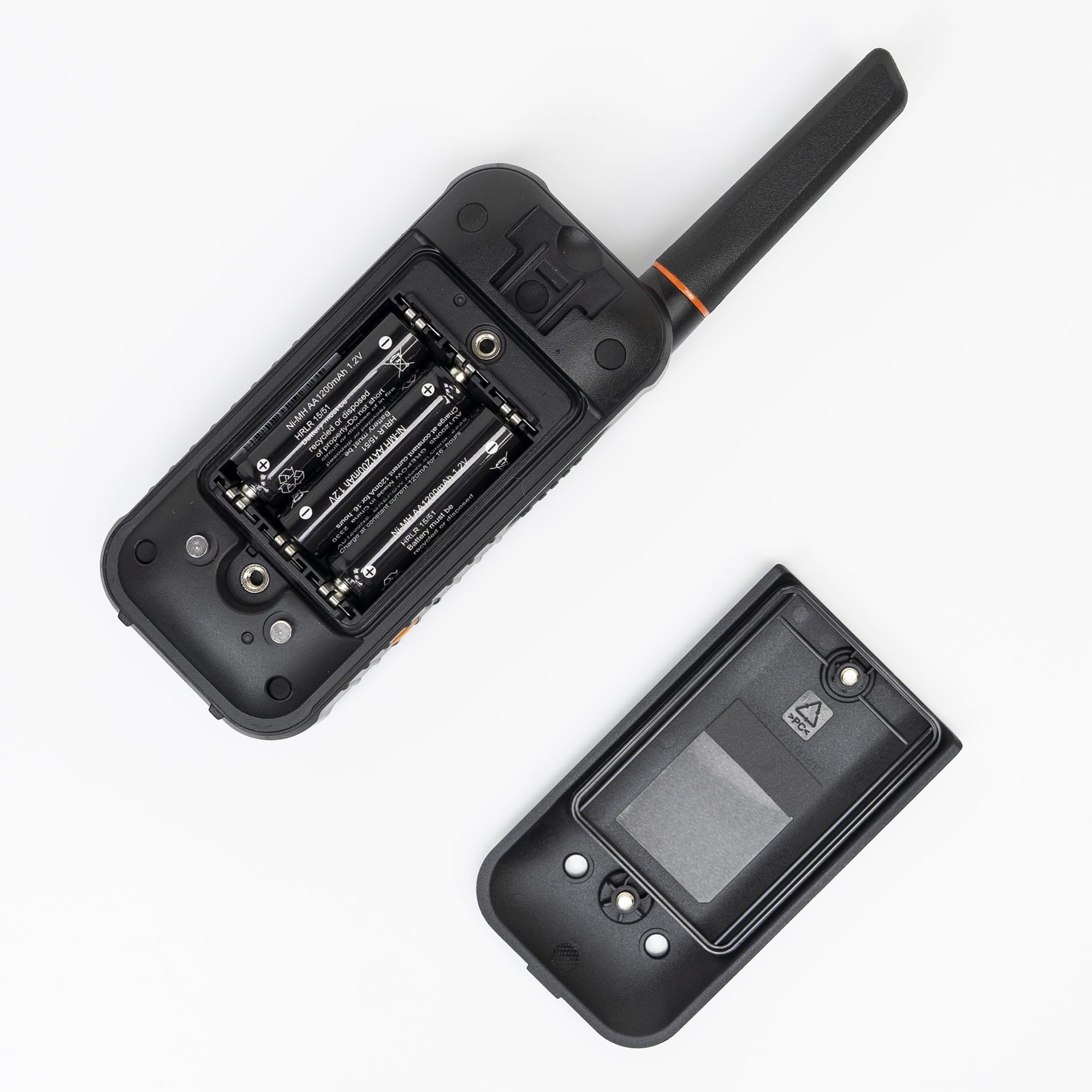 Stazione radio portatile PNI PMR R80 PRO, set di 2 pezzi, 0,5 W, impermeabile IP67, con torcia a LED, pulsante SOS, VOX, USB-C