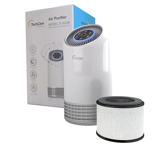 TechCare Air Purifier, True HEPA, White Noise