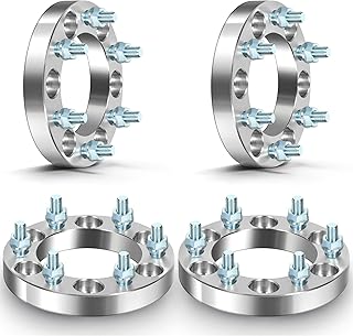 OCPTY 6x5.5 to 6x5.5 Wheel Spacers 1 inch Replacement Parts 6x139.7 with 12x1.25 Studs Fits 2005-2014 for Armada 2004-2014 for Titan 4pcs