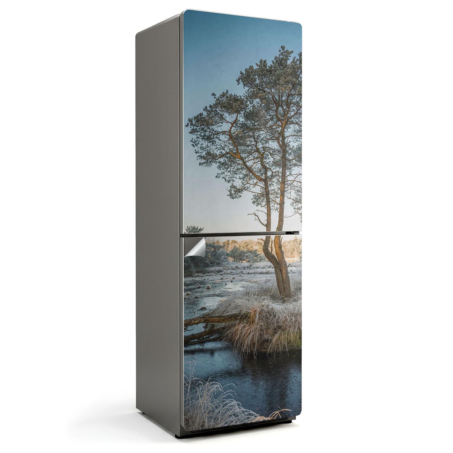 Decoración para Cocina con Vinilo de Nevera 60x190 Paisaje Árbol