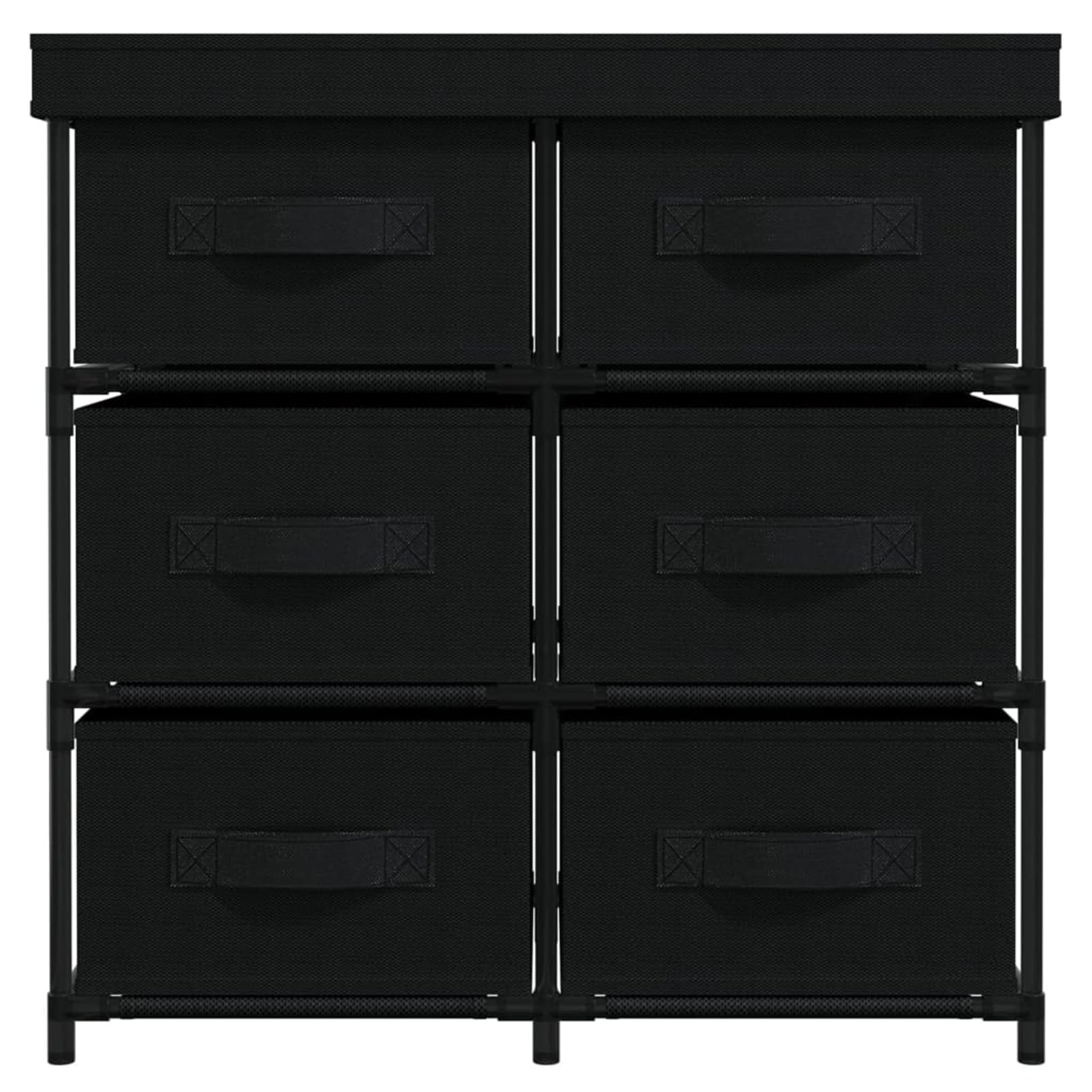 Armoire de Rangement avec 6 tiroirs 55x29x55 cm Noir Acier,Armoire Metal,Meuble Garage,Armoire Rangement