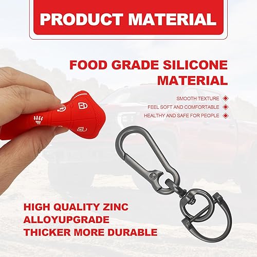 Miniatura 10 de Protector inteligente para llavero de silicona compatible con GMC Sierra 2022 2023 y Chevy 2022 2023 funda de goma de silicona para llavero (2