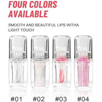 Magic Color Changing Lip Oil - Transparent, Moisturizing & Hydrating, Reduces Lip Lines