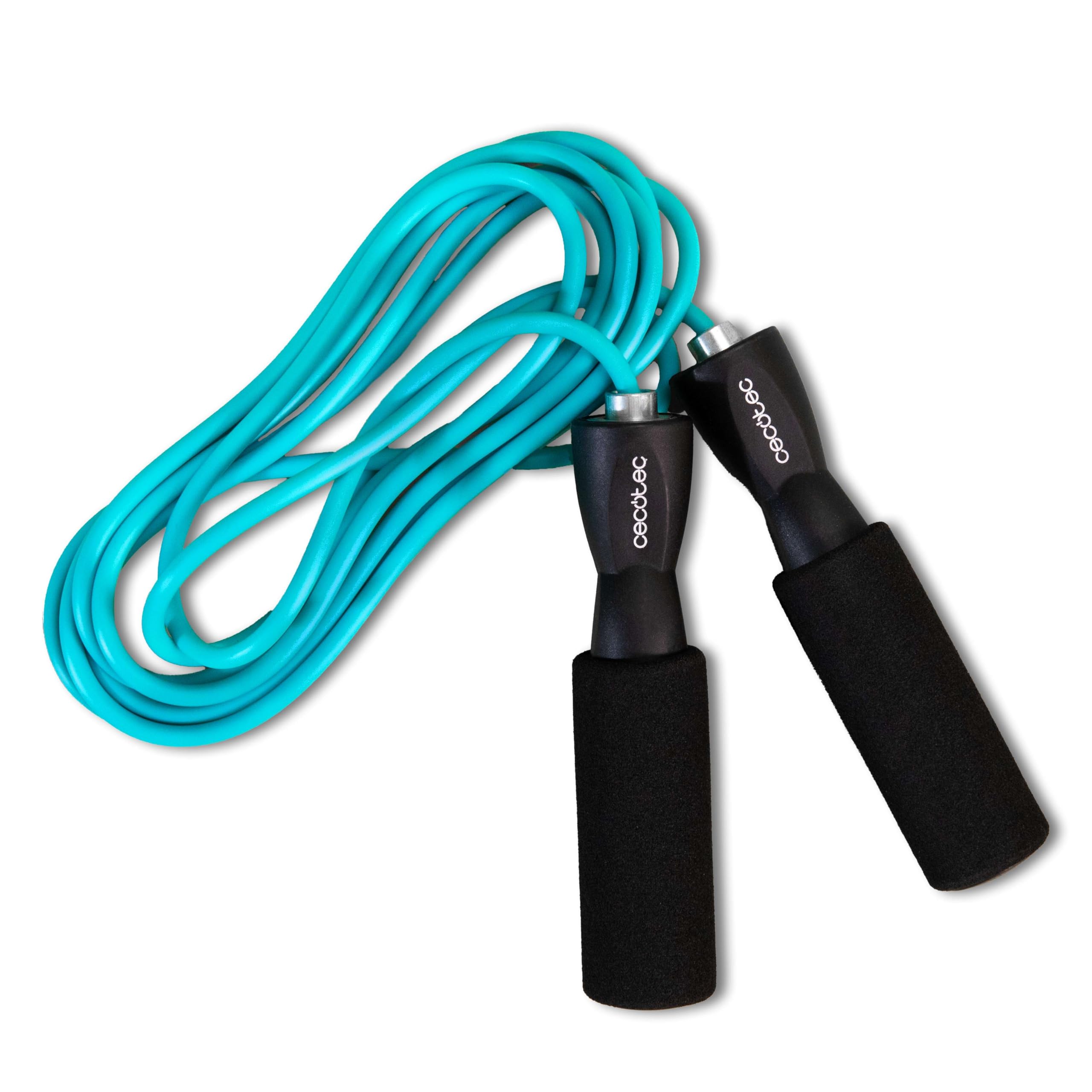 Cecotec Skakanka do skakania mały fitness DrumFit Jump Rope, długość 295 cm, wykonana z PVC, ergonomiczne antypoślizgowe uchwyty, system gładkiego łożyska