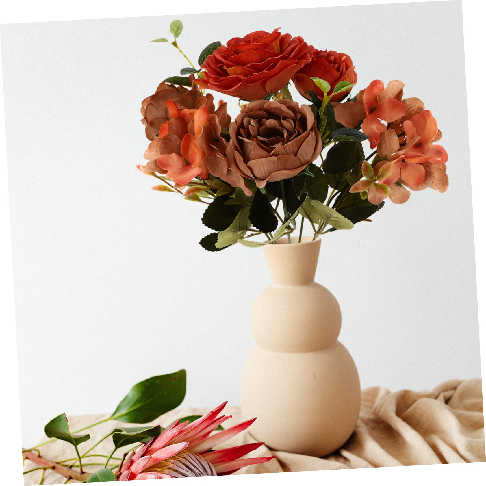 IMIKEYA 6 STK künstliche Pfingstrose Pflanzen für Kunstpflanzen Kunstblumenstrauß künstliche blüten künstliche Blumen kreative Hochzeitsblume Simulationsblumenstrauß Kunststoff