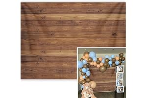 7x5ft Brown Wooden Backdrop Wood Barn Vintage Wood God Bless Brown Baby...