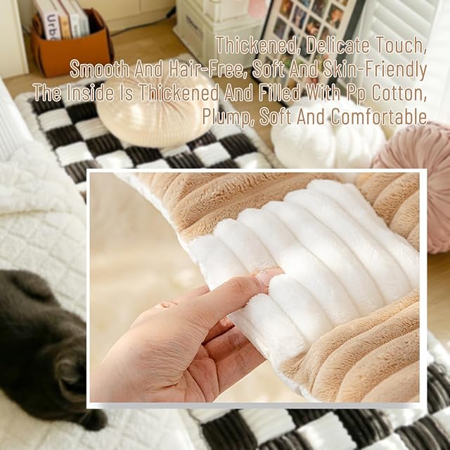Foto 4 de 7 de FUYAO FunnyFuzzy - Funda impermeable para sofá para perros, funda de sofá cama para mascotas, diseño cuadrado…