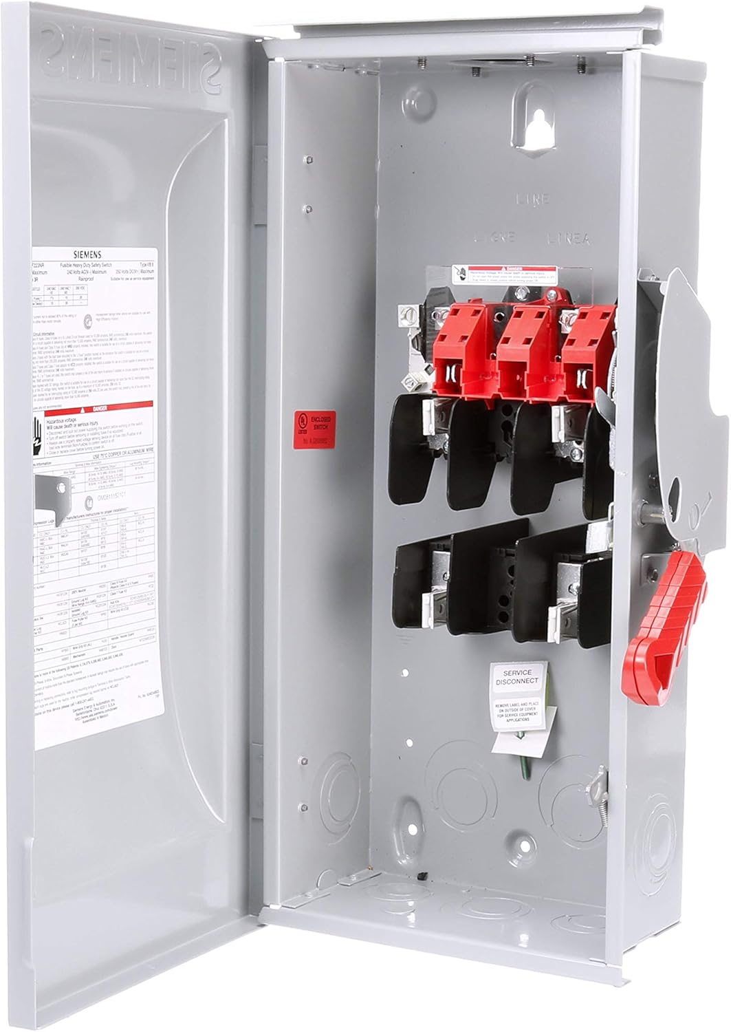 Siemens HF223NR 100-Amp 2 Pole 240-volt 3 Wire Fused Heavy Duty Safety Switches