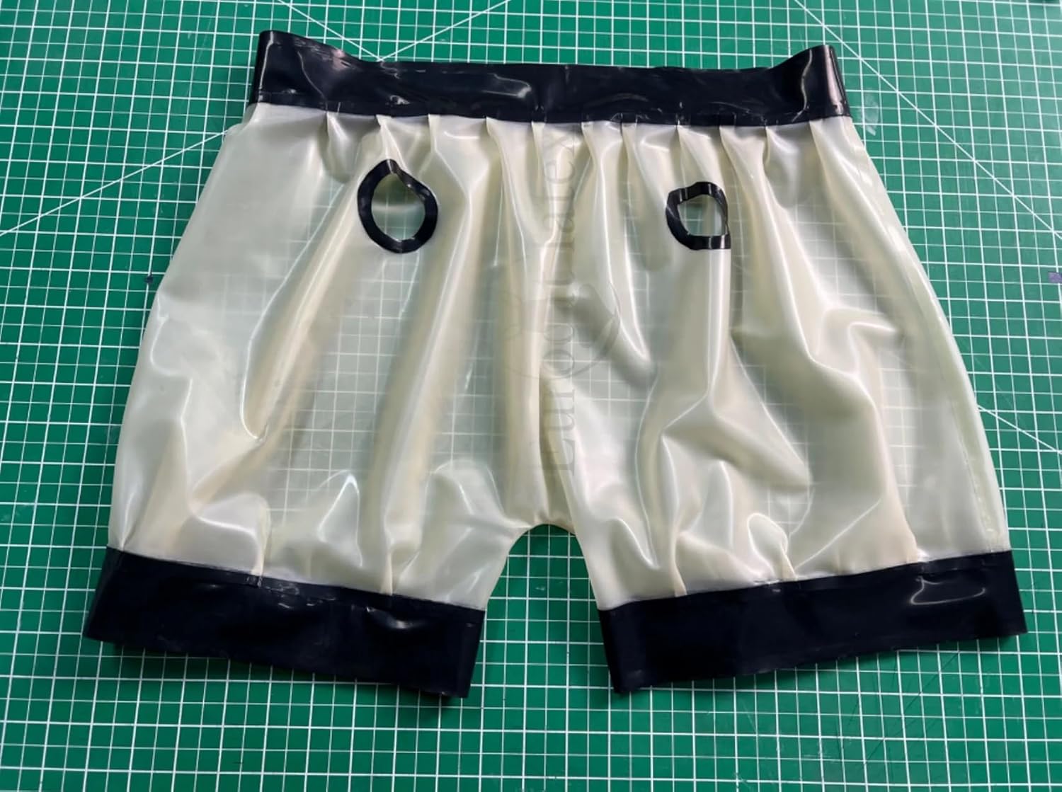 Transparent Latex Boxer Shorts Underwear with Two Holes Men's Tight Latex Underwear Men, Briefs Fetish Costume