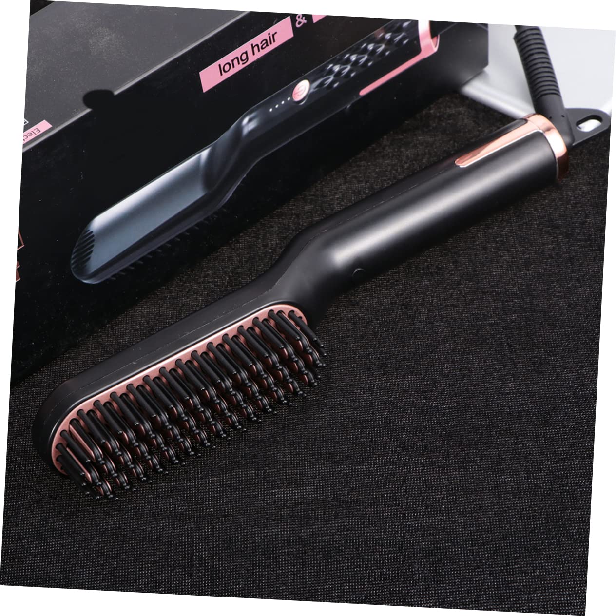 Baluue Bartkamm aus Borstenholz mit Ergonomischem Griff zur Bartreinigung und Schnurrbartpflege für Männer Bartpflege und Styling