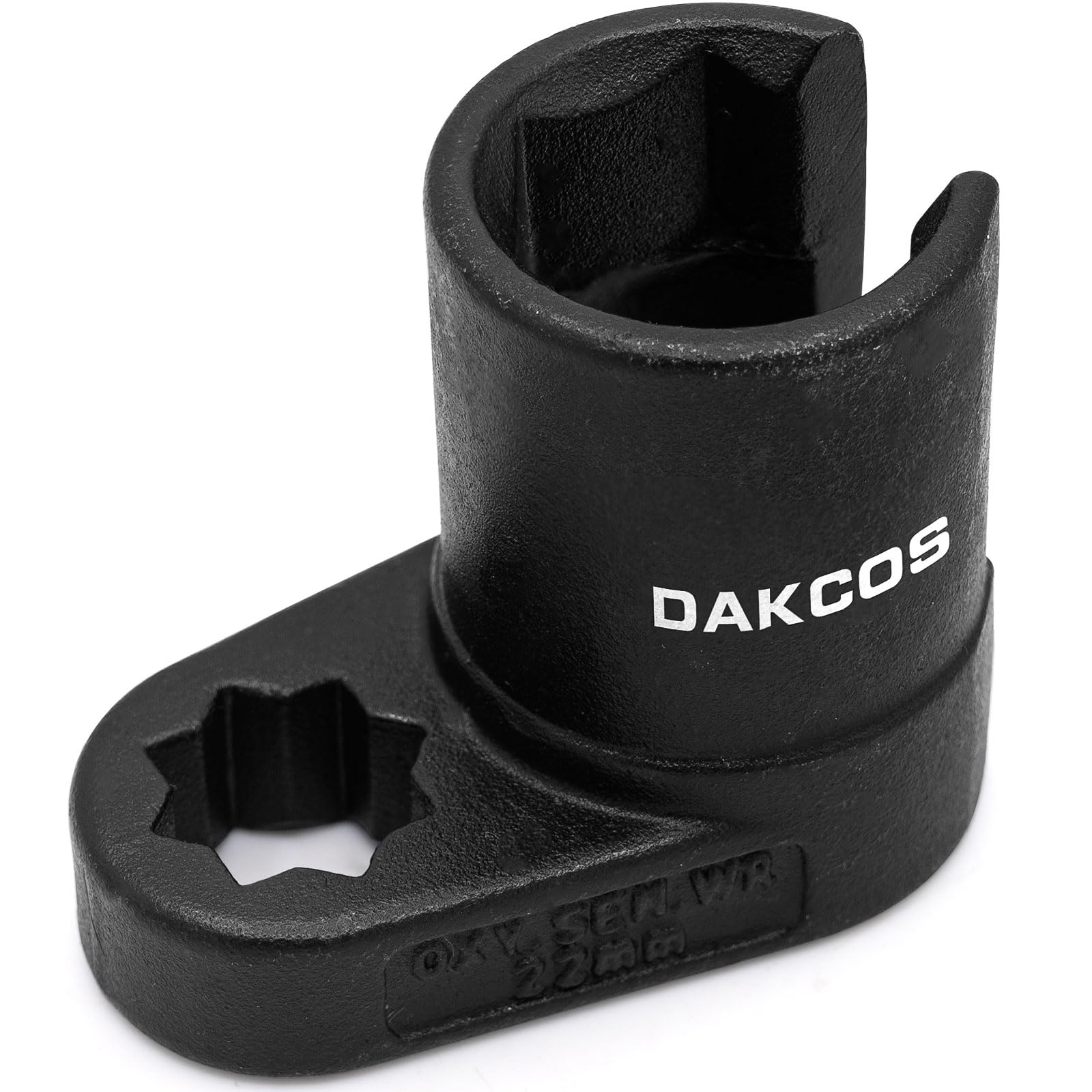 DAKCOS Oxygen Sensor Socket, 22 mm x 1/2" Lambda Sensor Socket with Side Wire Cutout, O2 Sensor Removal Tool