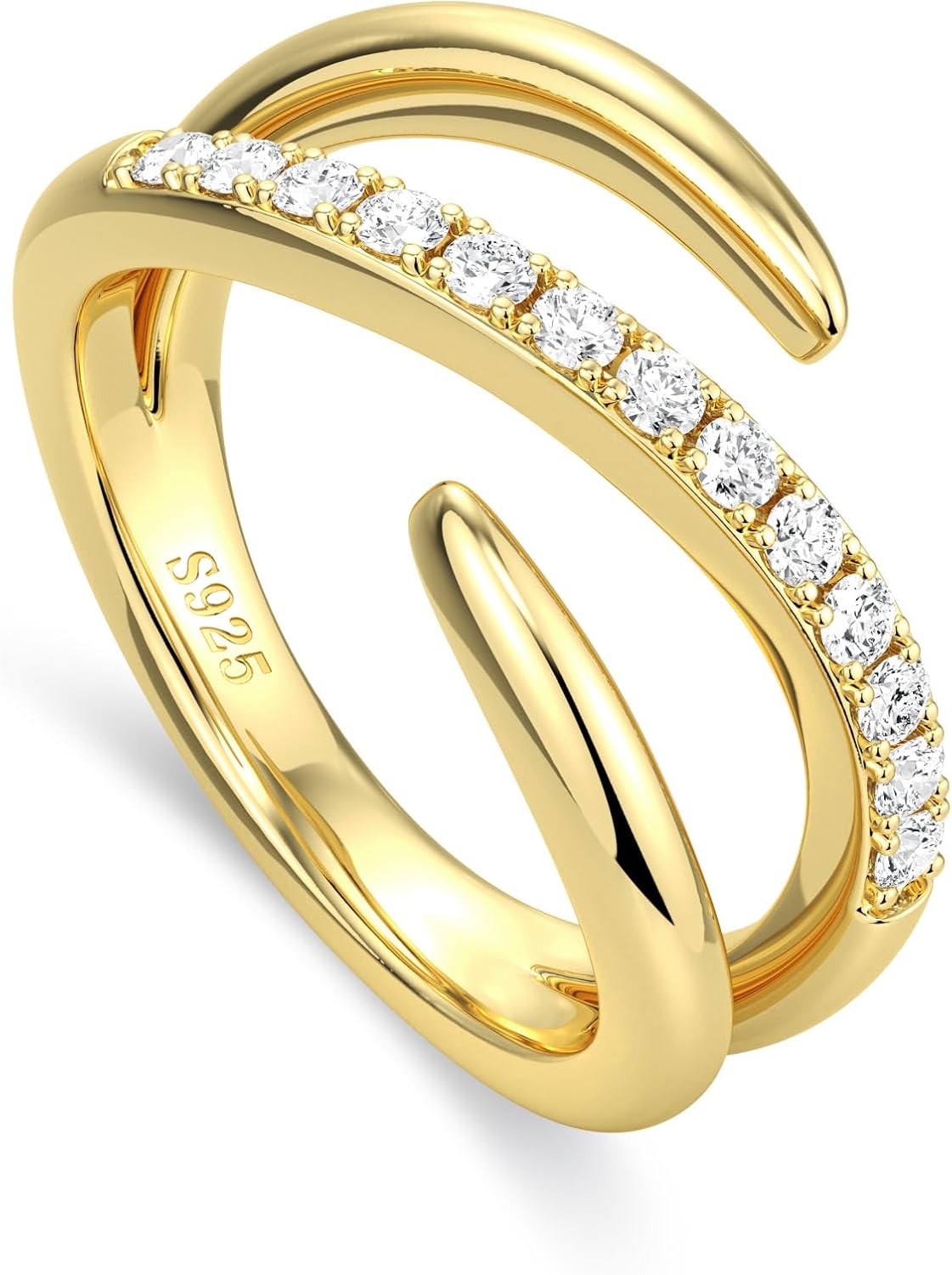 MOOSEA Moissanite Wedding Bands for Women 925 Sterling Silver with Rhodium Plating Moissanite Rings for Women Anniversary Promise Eternity Ring Jewelry Gifts
