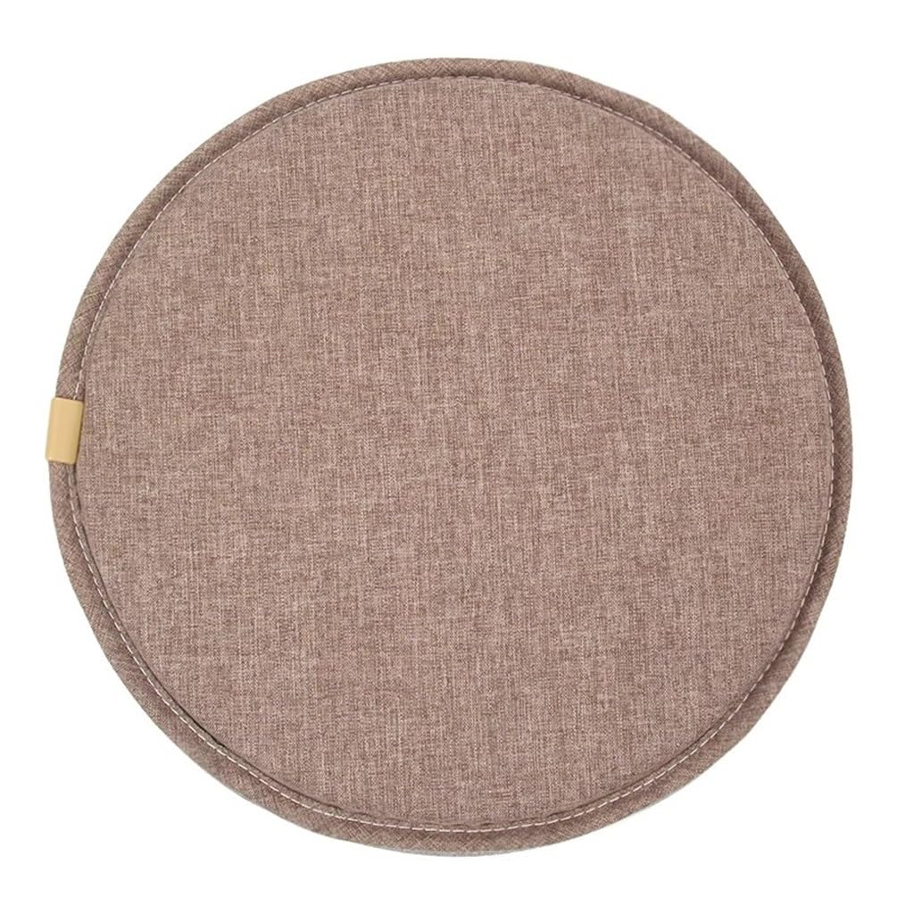 SVFOEBJM Chair Cushions for Dining Chairs 28cm/30cm/33cm/35cm/40cm/45cm Chair Pad Round Stool Cushion Non-Slip Round Seat Cushion with Ties