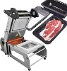 Hand Pressure Food Sealing Packing Machine - Manual Sandwich Tray Heat Sealer for Takeaway Boxes - Fresh Box Sealing Machine for Supermarket - 180mm Film Width 110v 260mm