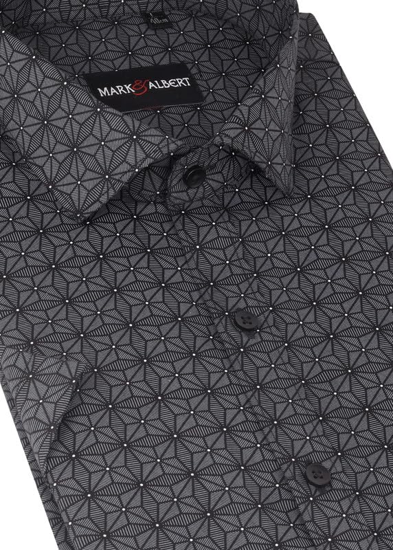 Image of MARK & ALBERT Mens Half Sleeves Printed Shirt