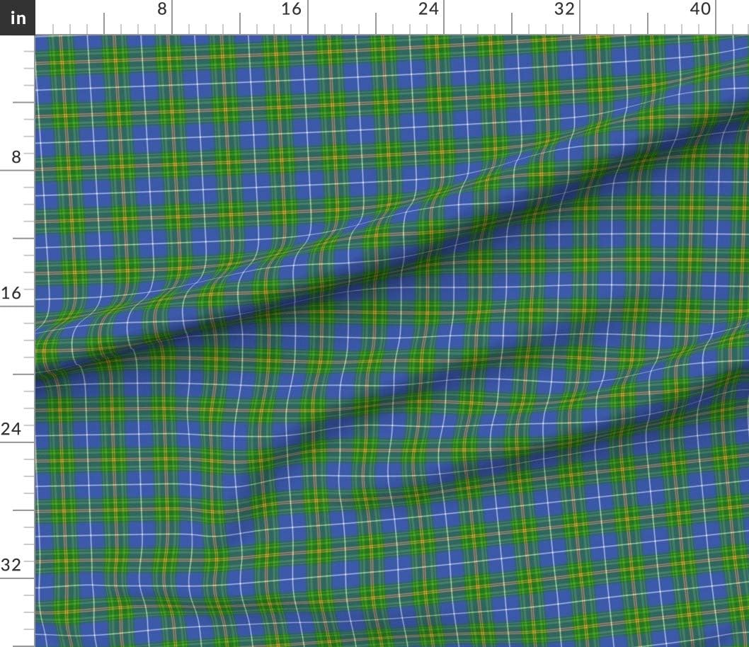 Spoonflower Fabric - Tartan Canada Plaid Canadian Printed on Petal Signature Cotton Fabric Fat Quarter - Sewing Quilting Apparel Crafts Decor