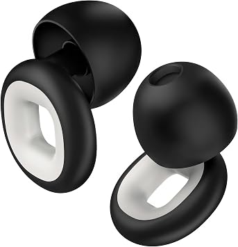 Ear Plugs for Sleeping & Motorcycle Wind Noise, Reusable Noise Cancelling Earplugs with Soft Flexible Silicone for Hearing Protection, Sleep, Concerts & Focus, NRR 28dB, 8 Tips S/M/L/XL