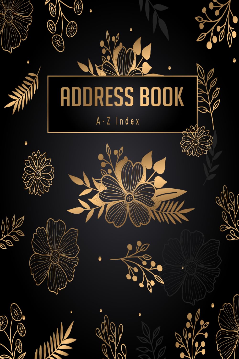 Address book: flower cover address book.Tabbed in Alphabetical Order, Perfect for Keeping & Track of Addresses, Email, Mobile, Work & Home Phone Numbers,Birthdays.size 6 x 9 in,15.24x22.86 cm