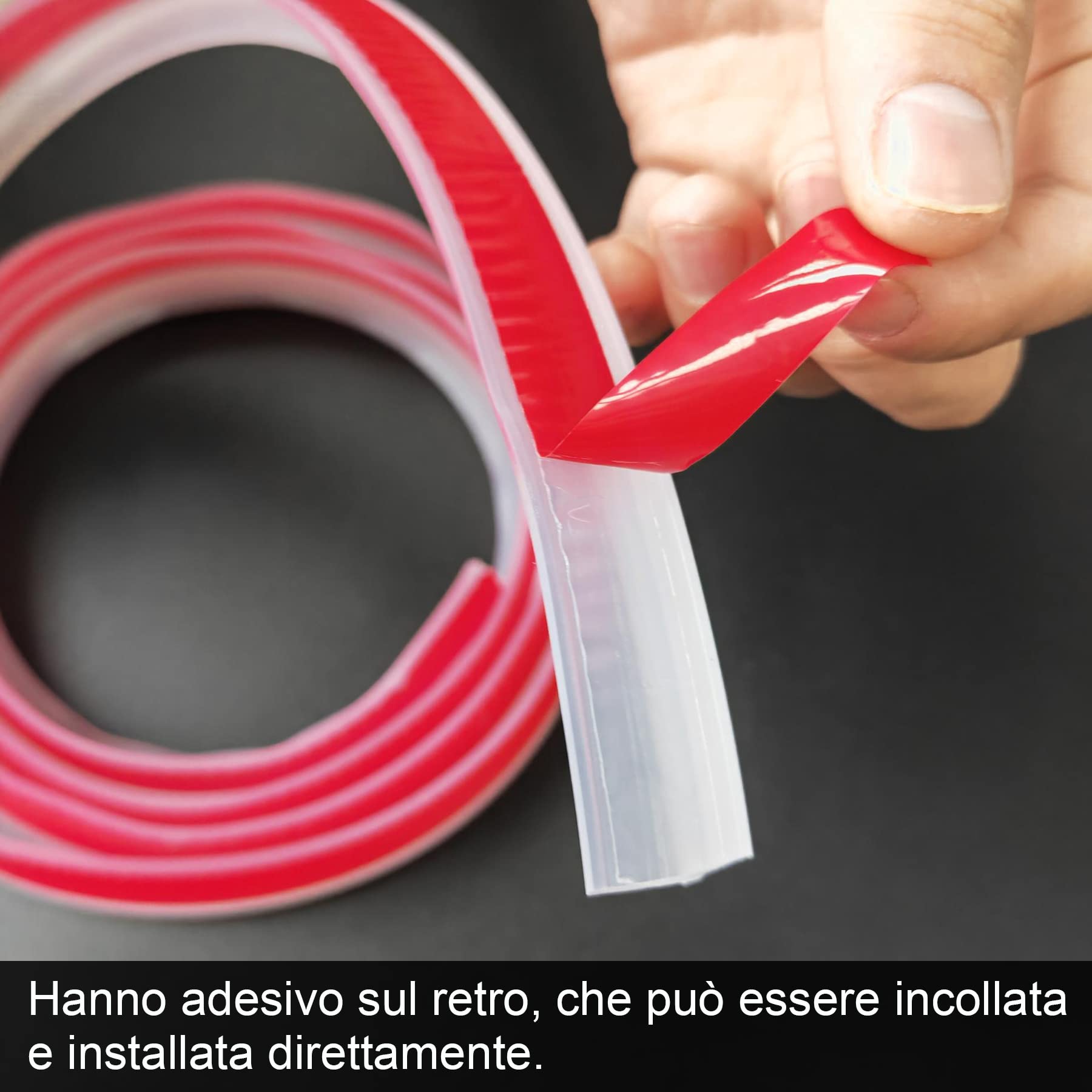 1 Pezzo Guarnizione Adesiva In Silicone Per Bagno, Striscia Di - Foto 14