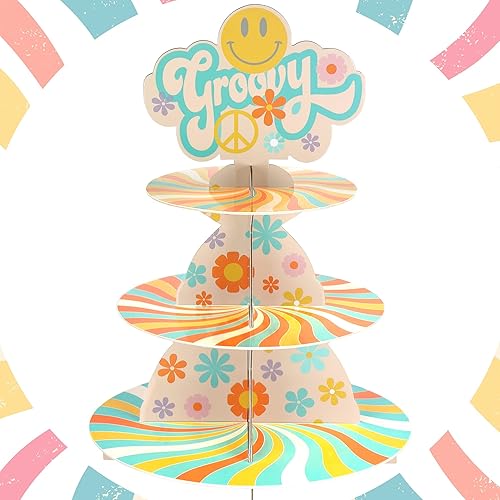 Soporte para magdalenas rosadas de dibujos animados de ratón, torre de postre, bandeja para servir para niños y niñas, decoración de fiesta de