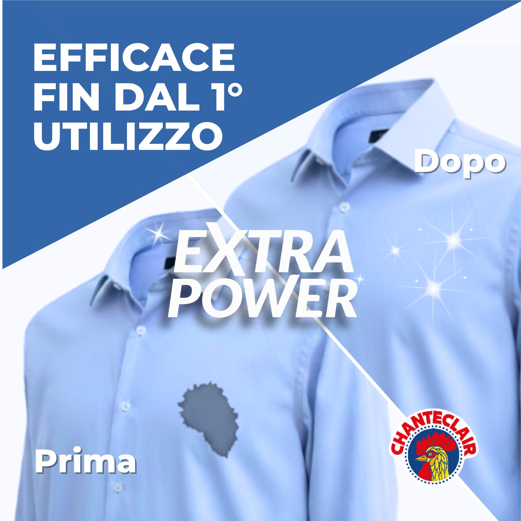 Chanteclair Millemacchie Extra Power, Smacchiatore Contro le Macchie più Frequenti, 500ml
