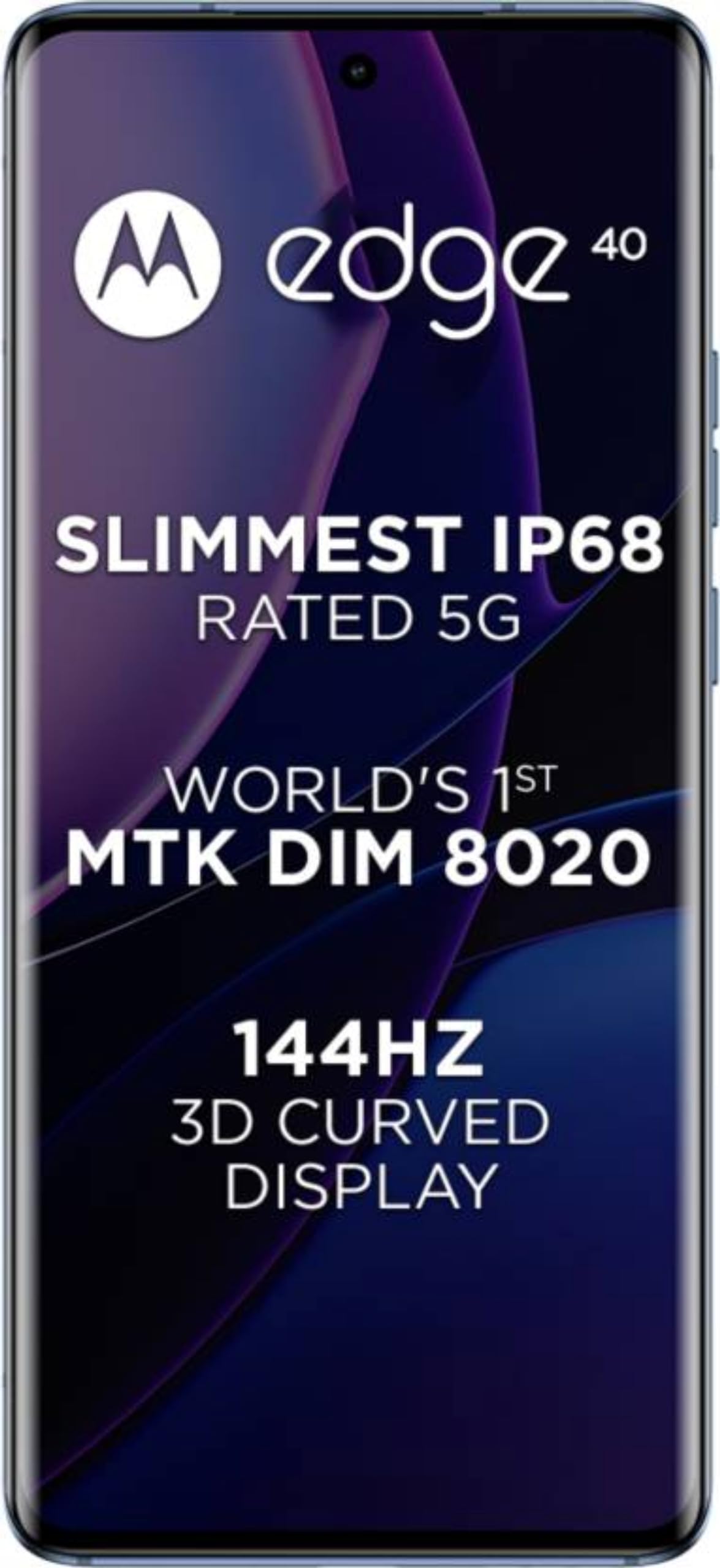 Motorola Edge 40 5G (Eclipse Black, 8GB RAM, 256GB Storage)| 6.55 