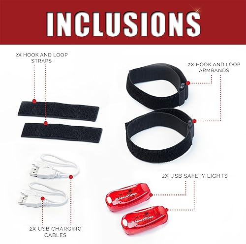 Miniatura 3 de Paquete de 2 luces LED de seguridad + chalecos reflectantes