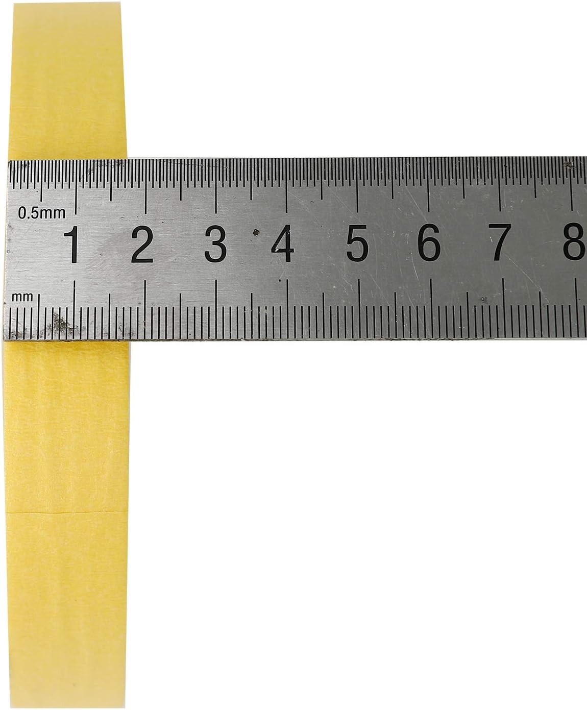 BLACKHORSE-RACING 9 Rolls Automotive Refinish Masking Tape Yellow, Cars Vehicles Auto Body Paint Tape, Automotive Painters Tape Bulk Set, 1-1/2" x 181' (3 Rolls) 06654,3/4" x 165' (6 Rolls) 06652