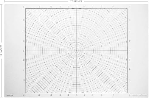 Miniatura 5 de Koala Tools Hojas de Transparencia de Cuadrícula Geométrica (Paquete Variado de 4) – 11" x 17" Transparencias para Retroproyector y Caja de Luz