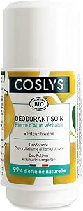 Coslys Soin du Corps Déodorant Pierre d'Alun Jardin Citronné 50 ml