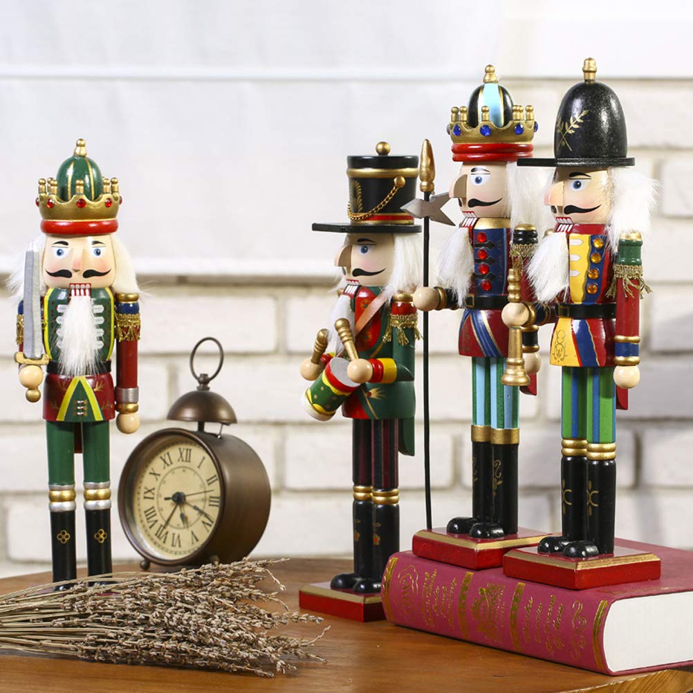 Soldados Cascanueces de Madera 30cm, Cascanueces Navideño para