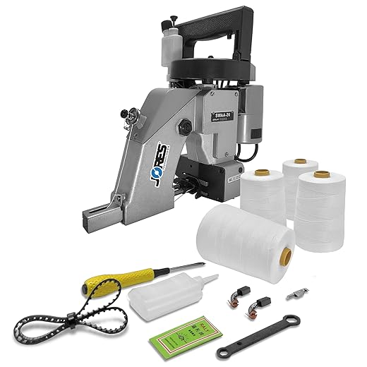JORESTECH Manual Stitcher/Sewing Machine With 4 Thread Rolls Included