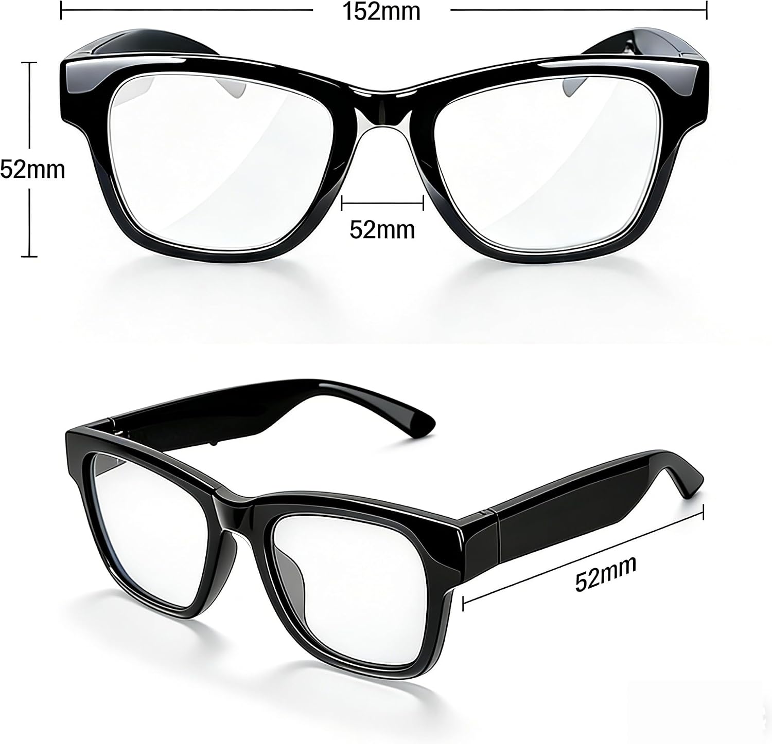 AI Smart Glasses with Chat GPT, Bluetooth Glasses with 164 Languages for Men and Women, Music Playback & Hands-Free Calls, Color-Change Lens, Voice Assistant