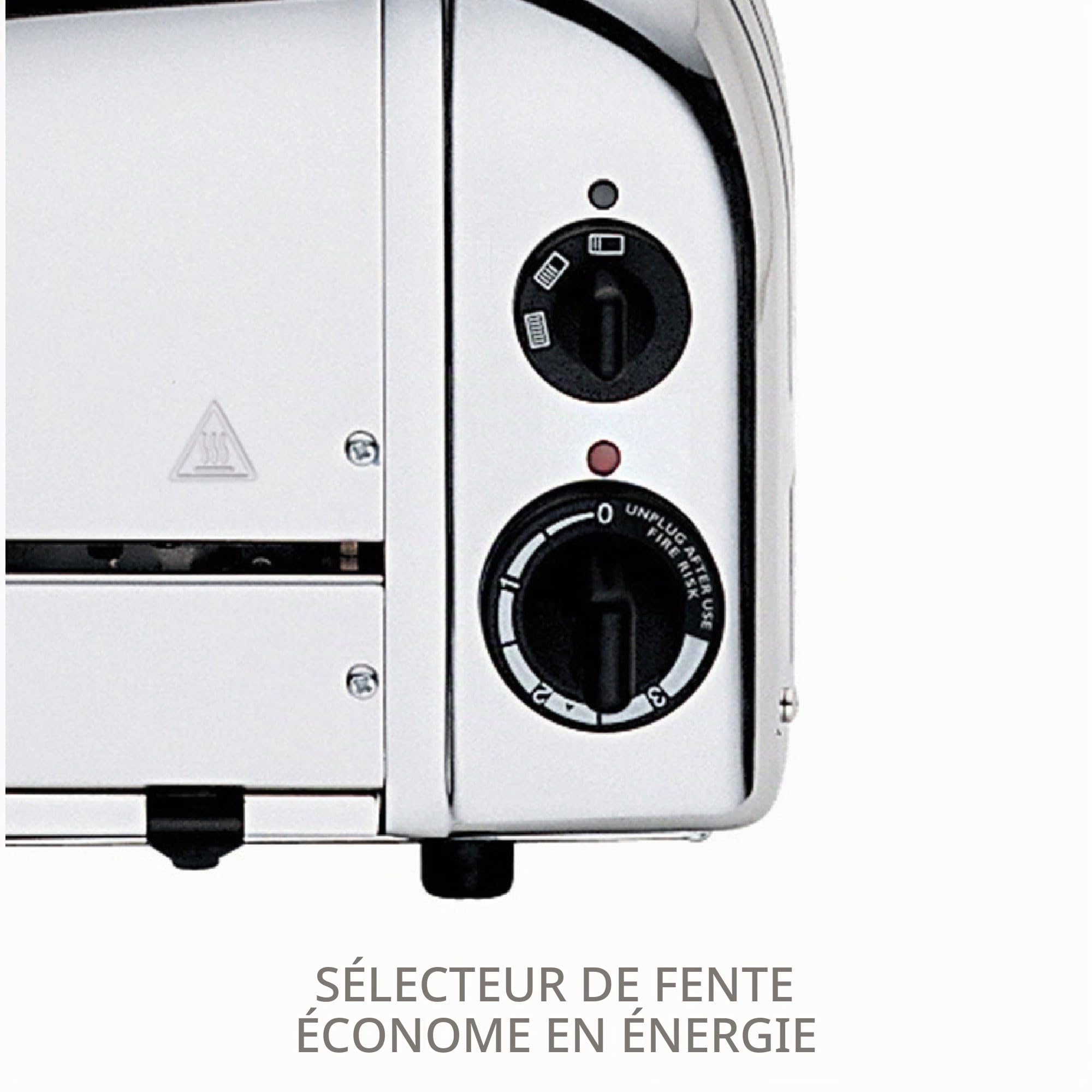 Dualit - Grille-pain Dualit Vario 6 tranches 3 kW 60144, inox - Faites griller 2, 4 ou 6 tranches avec sélecteur de fentes ; 220(H) x 460(l) x 210(P) mm, tiroir à miettes, patins en caoutchouc, E972
