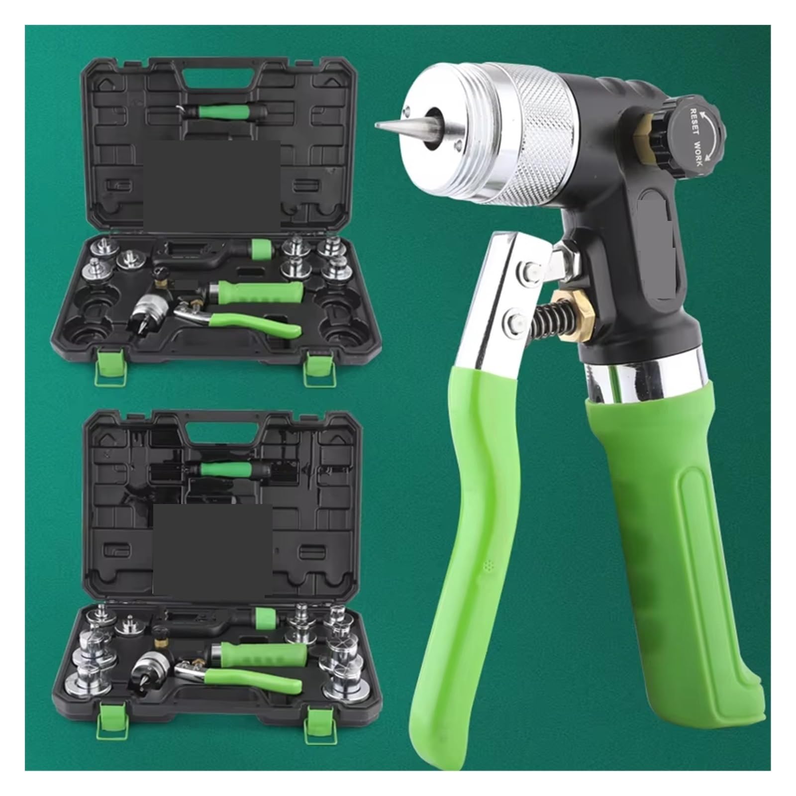 Expansor de tubo, ST-300AL Kit Completo De Herramientas Expansión Tuberías Cobre/aluminio Con Cortador Y Recortador For Instalación Aire Acondicionado 1/8"-1"(ST-300AL)