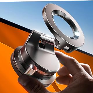 LISEN for Magsafe Car Mount, Magnetic Phone Holders for Your Car Vacuum, Phone Mount for Car Accessories for Women Men Jeep BMW, Suction Phone Holder Gifts Kits, for iPhone 17 Pro Max 16 15 14 13 12 - Amazon product rated Grade B