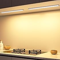 Ylatoial Luce Armadio LED, Armadio Led con Sensore di Movimento, USB Ricaricabile Magnetica Lampada, Dimmerabile Luce Led Sottopensile per Cucina Scale Corridoio Bagno Garage