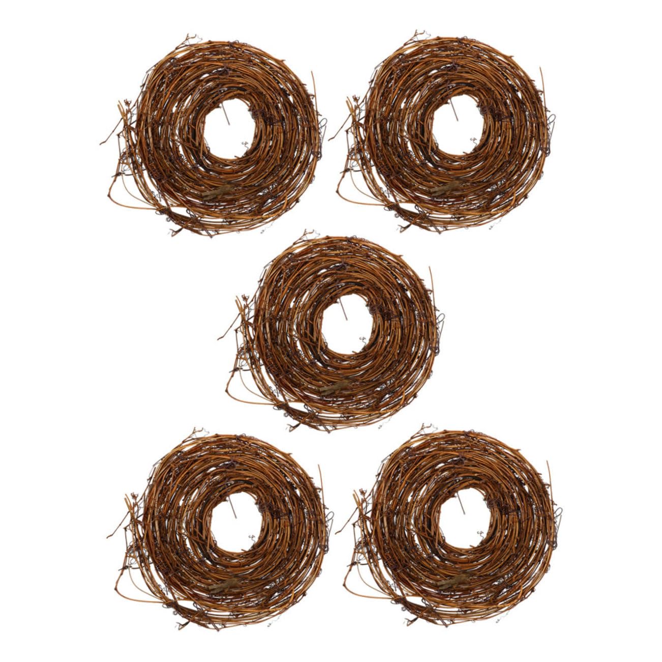 Selbstgemacht Kranz 5 Stück Rattan, Natürliche Rebe für Heimdeko | Kranzformen, Selbstgemacht Girlande, Kränze zum Basteln, Frühlings Rattan Kranz, Halloween Mottoparty