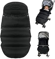 Vista 1 de Saco universal grueso impermeable para cochecito – 3 en 1, saco de dormir para cochecito y almohadilla de algodón con cubierta resistente al viento