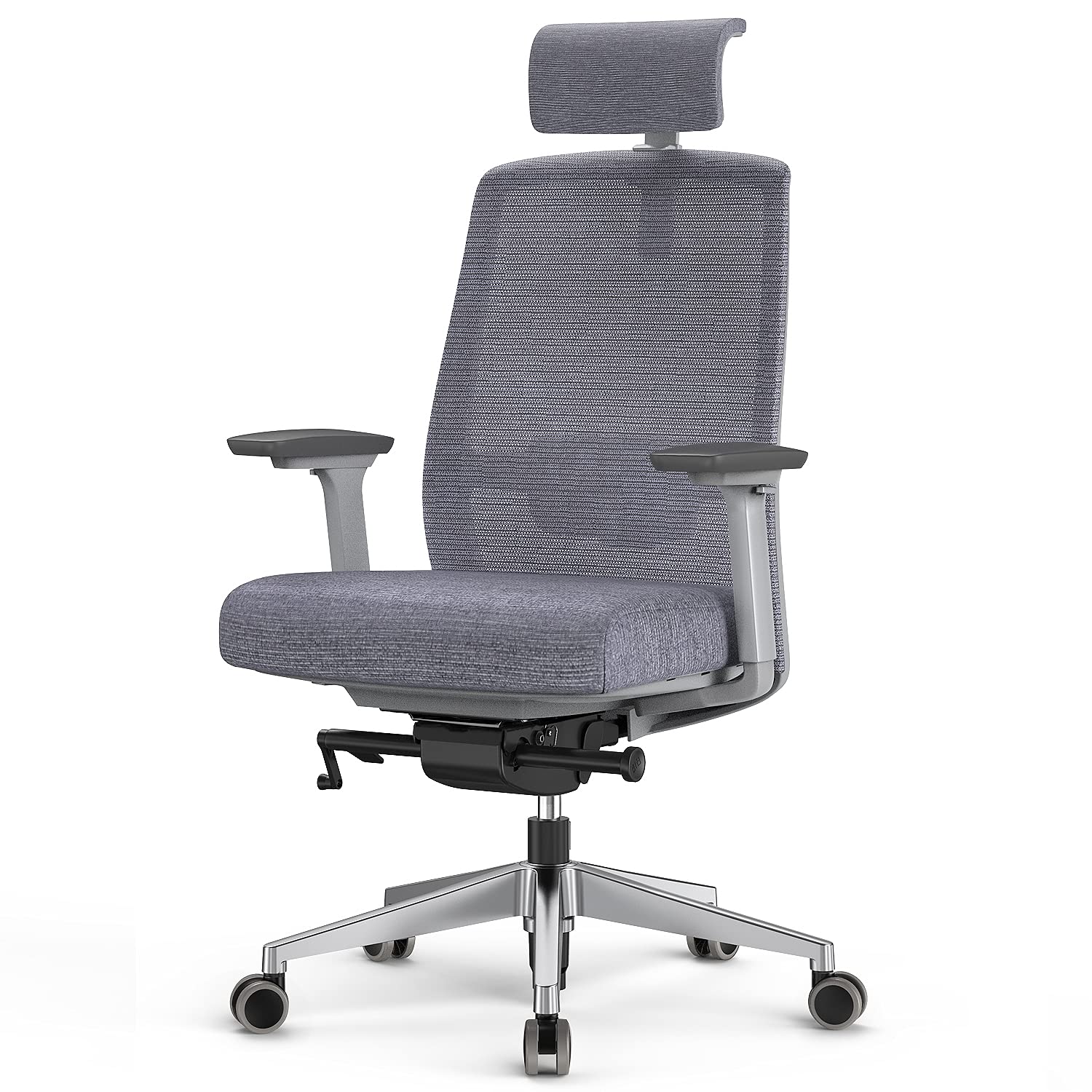 Duwinson Ergonomic Mesh Home Office Chair With Back Support, 4Way