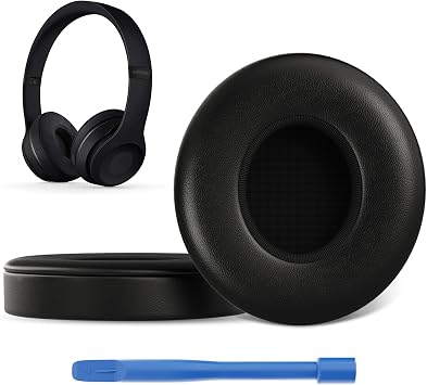 Replacement Ear Pads for Beats Solo 3 & Solo 2 Headphones, Black