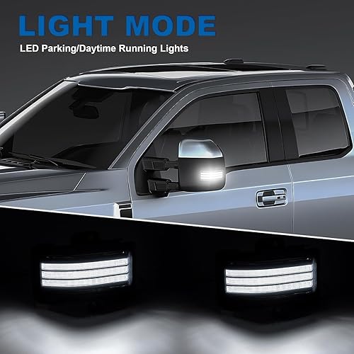 Miniatura 3 de Luces intermitentes LED secuenciales para espejo lateral para F150 F250 F350 F450 Super Duty 2017 2018 2019 2020 2021 2022 Luz de estacionamiento