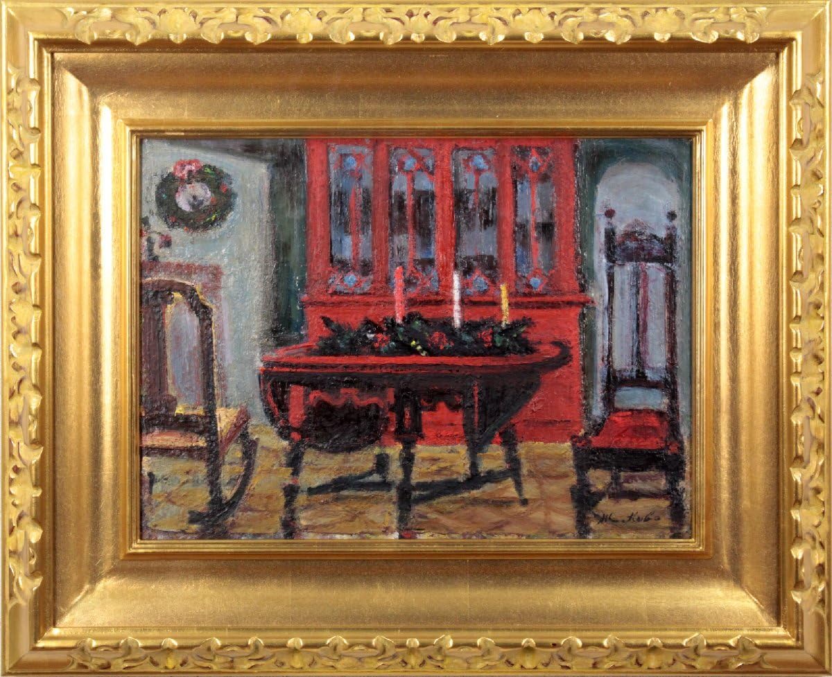 Amazon.co.jp: 久保 守『降誕祭』油彩画真作保証 絵画 - 北海道画廊