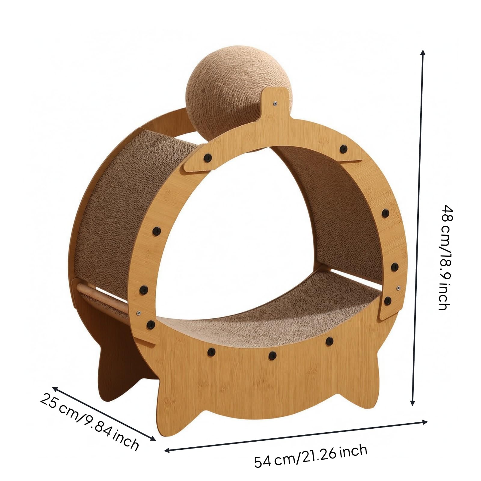 Cama Rascador Multifuncional, Style to 1, 54 × 35 × 62 Cm