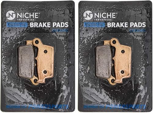 Miniatura 6 de NICHE Juego de pastillas de freno para Honda XR650L CR125R CR250R Suzuki Yamaha 43105-KZ1-415 43082-1292 Trasera Cerámica